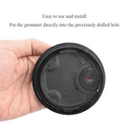HAHIYO 1Pcs 3.15Inch/80mm Black Zinc Alloy Desk Grommet Wire Grommet Cable Management Cord Hole Cover Desk Wire Hole Insert Wire Organizer for Computer Office Home School Equipment Systems