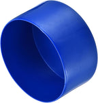 uxcell 4pcs Rubber End Caps 85mm ID Vinyl Round Tube Bolt Cap Cover Screw Thread Protectors Blue, 50mm Height