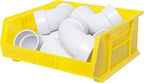 Akro-Mils 30250 AkroBins Plastic Storage Bins, Space-Saving Stackable Bins for Garage, Pantry, Craft Organization, 15-Inch x 16-Inch x 7-Inch, Yellow, 6-Pack