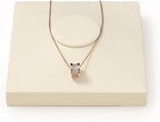 Oirlv Microfiber Jewelry Display Tray Necklace Display Stand Necklace Holder(Beige)