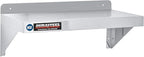 DuraSteel Stainless Steel Shelf - 24 Inch Wide x 14 Deep Commercial NSF Mounted Metal Wall Shelf Pantry Organizer Garage Storage Shelves - Rack Shelving Restaurant Kitchen Units Laundry Utility Room