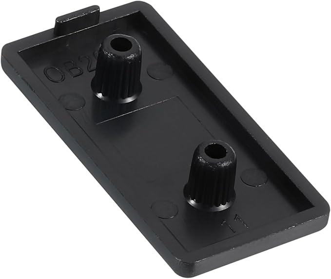 uxcell 14Pcs Extruded End Cap Nylon, 80x40mm T-Slot Aluminum Profile 4080 European Standard End Cap Extrusion Plug for Trolley, Fish Tank Rack, Storage Rack, Black