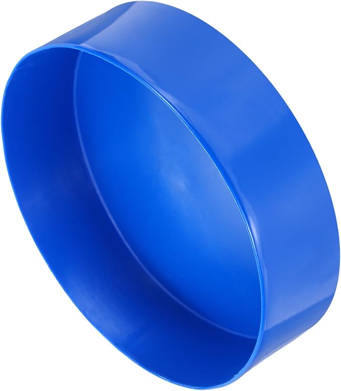 uxcell 4pcs Rubber End Caps 200mm(7 7/8 Inch) ID x 80mm(3 1/8 Inch) H Vinyl Round End Cap Cover Screw Thread Protectors Blue