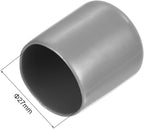 uxcell 5pcs Rubber End Caps Protective Caps 27mm ID Vinyl PVC Round Tube Bolt Cap Cover Screw Thread Protectors Light Gray