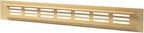Vent Systems 11.81 x 1.57 (Outer Size) Air Supply Ventilation Grille - Gold Aluminum Rectangle Intake/Exhaust Door Vent Deflector - HVAC for Home Improvement Floor, Wall Duct Cover