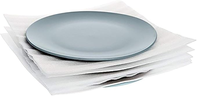 Foam Wrap Cushion Sheets,Yision 12 Inch Safely Wrap to Protect Dishes, Glasses, Plates and Fragile Items for Moving Boxes(White,50-Pack)