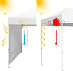 Eurmax USA Instant Canopy SunWall Tent Sidewalls for 10x10 Pop Up Canopy Tent,1 Pack Sidewall Only (Black)