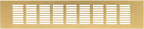 Vent Systems 15.75 x 3.15 Inch (Outer Size) Rectangular Door Vent - Gold Aluminum Vent Cover Toe Kick Vent Cover - HVAC for Home Cabinet Vent - Intake/Exhaust Door Return Air Vent