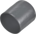 uxcell 20pcs Rubber End Caps 28mm ID Vinyl Round Tube Bolt Cap Cover Thread Protectors Dark Grey