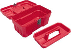 Akro-Mils 09514 ProBox 14-Inch Plastic Toolbox for Tools, Hobby or Craft Storage Toolbox with Removable Tray, 14-Inch x 8-Inch x 8-Inch, Red, 6-Pack