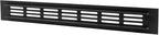 Vent Systems 11.81 x 1.57 (Outer Size) Air Supply Ventilation Grille - Pack of 2 - Brown Aluminum Rectangle Intake/Exhaust Door Vent Deflector - HVAC for Home Improvement Floor, Wall Duct Cover