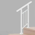 Hand Rails for Outdoor Steps,2 Step Stair Handrail & Indoor Stair Railing Kit，Metty Metal Railings for Outdoor Steps and Hand Rails for Seniors for Porch Railing