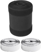 Floor Cable Cover Protector for Wires, 3 Meters Long Cord Management Solution for Office Carpet, Black Polyester Cable Raceway