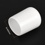 uxcell 10pcs Rubber End Caps 20mm ID Vinyl Round End Cap Cover Screw Thread Protectors White