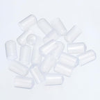 uxcell 20pcs Rubber End Caps 12mm(1/2") ID Vinyl PVC Round Tube Bolt Cap Cover Screw Thread Protectors Clear