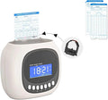 Time Clocks for Employees Small Business, Auto-Align Time Clock, 6 Punches per Day Time Machine, Clock in Machine for Employees with 50 Time Cards and 1 Ink Ribbon