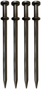 TentAndTable Double Head Metal Tent Stakes Heavy Duty Steel Ground Stake, Versatile Spikes to Anchor Commercial Inflatables, Event Party Tents, and Outdoor Camping Shelters, 1 x 20 Inch, 10 Pack