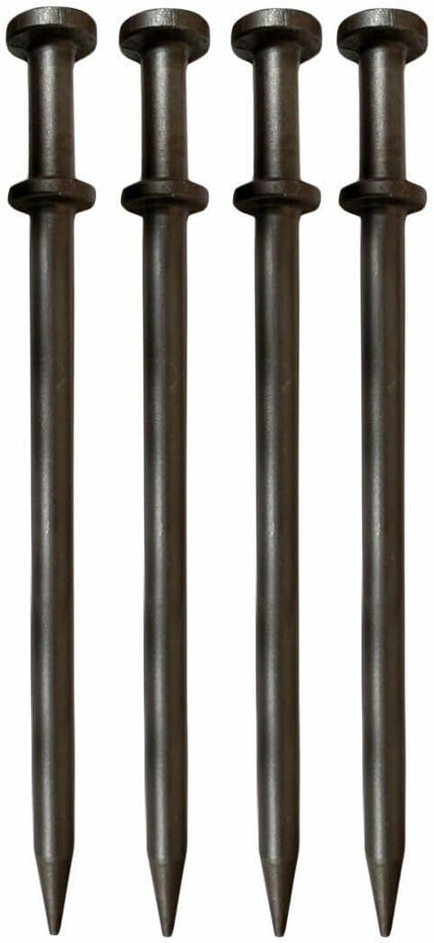 TentAndTable Double Head Metal Tent Stakes Heavy Duty Steel Ground Stake, Versatile Spikes to Anchor Commercial Inflatables, Event Party Tents, and Outdoor Camping Shelters, 1 x 20 Inch, 50 Pack