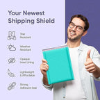 Teal Large Poly Bubble Mailers 12x15 inch | Self Seal Padded Envelopes Cushioned Bubble Mailer | Usable Size 12x15 | WaterProof | Lightweight mailing Shipping Bags | 50 Pack Bulk