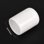 uxcell 10pcs Rubber End Caps 18mm ID Vinyl Round End Cap Cover Screw Thread Protectors White