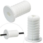 2pc Starlink Cable Grommet 3/4" Silicone Anti-Slip Waterproof Wall Hole Pass Through Split Cable Bushings for TV Wire Ethernet Cord, Starlink Cable Routing Kit Accessories,38mm/1.5"Ht, White