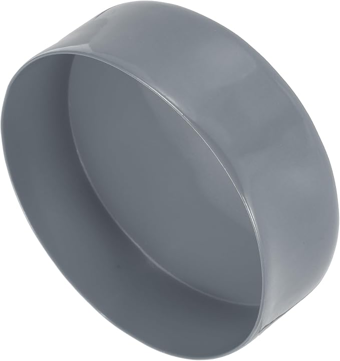uxcell 4pcs Rubber End Caps 160mm(6 5/16 Inch) ID x 80mm(3 1/8 Inch) H Vinyl Round End Cap Cover Screw Thread Protectors Light Gray