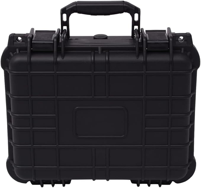 PP Portable Flight Case, Lockable Tool Box for Transportation Travelling, Protective Equipment Case, 13.8"x11.6"x5.9", -287