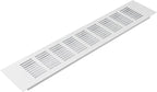 Vent Systems 15.75 x 3.15 Inch (Outer Size) Air Supply Ventilation Grille - White Aluminum Rectangle Intake/Exhaust Door Vent Deflector - HVAC for Home Improvement Floor, Wall Duct Cover
