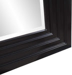 Howard Elliott Rich Espresso Tall Delano Mirror, Large Self Standing Full Length Rectangular Mirror with Stepped Levels, 34 x 82 Inch