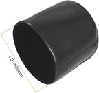 uxcell 4pcs Rubber End Caps 39mm ID Vinyl Round End Cap Cover Screw Thread Protectors Black, 30mm Height