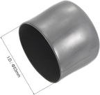 uxcell 10pcs Rubber End Caps 53mm ID Vinyl Round End Cap Cover Screw Thread Protectors Dark Grey