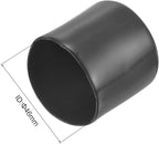 uxcell 20pcs Rubber End Caps 46mm ID Vinyl Round Tube Bolt Cap Cover Thread Protectors Dark Grey