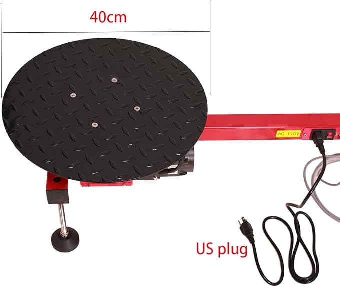 Electric Stretch Film Wrapping Bench, Semi-auto Table Stretch Film Dispenser Wrapping Machine for Film Width Within 27.5" (70cm)