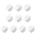 10Pcs Desk Grommet, 3/4" (20mm) White Silicone Cord Hole Cover, Flexible Rubber Wire Grommets, Wall Grommets for Cables Management, Table, Countertop, Cabinets and Furnitures Wire Organizer