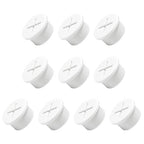 10Pcs Desk Grommet, 3/4" (20mm) White Silicone Cord Hole Cover, Flexible Rubber Wire Grommets, Wall Grommets for Cables Management, Table, Countertop, Cabinets and Furnitures Wire Organizer