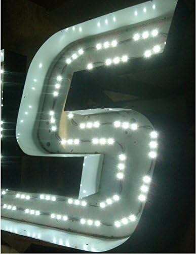 REXTiN Super Bright 200pcs 3 LED Module White 5050 SMD 66-72LM Each Module Waterproof Decorative Light for Letter Sign Advertising Signs with Tape Adhesive Backside