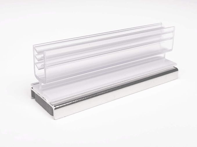 Sightline Display- Magnetic Sign Holder - 24 Pack - 3" L x 7/8" W x 1-1/8"- Inserts Signage Between .100" to .250" Thick - Retail Wall Display- Store Display- Vendor Event Supplies- Warehouse and Shop