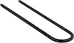 U Shaped Trampoline Stakes, Black Steel, 12 Inch, 20 Pack, Ground Anchors for Tents, Position Kits, Fences