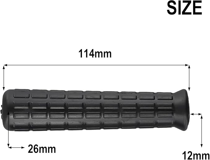 Wheelbarrow Antiskid Handle Cover, Wheelbarrow Handles Rubber Handles For Wheelbarrows, Soft Rubber Yard Cart Replacement Handlebar Grips For Wheelbarrow(114 x 12mm)