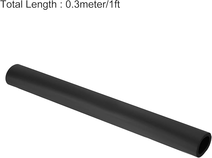 uxcell Foam Tubing for Handle Grip Support,25mm(1") ID 35mm(1 3/8") OD 0.3 Meter/1ft Length Black