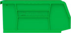 Akro-Mils 30230 AkroBins Plastic Storage Bins, Space-Saving Stackable Bins for Garage, Pantry, Craft Organization, 11-Inch x 5-Inch x 5-Inch, Green, 12-Pack