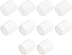 uxcell 10pcs Rubber End Caps 23mm ID Vinyl Round End Cap Cover Screw Thread Protectors White