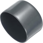uxcell 4pcs Rubber End Caps 63mm(2 1/2 Inch) ID x 40mm(1 9/16 Inch) H Vinyl Round End Cap Cover Screw Thread Protectors Dark Grey, 40mm Height