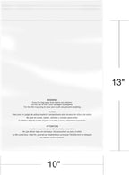 iMailer - 1000 Pcs - 10" x 13" Clear Poly Bags for Clothing - Self Seal Suffocation Warning Plastic Poly Bags 1.6 Mil for Shipping, Packaging, T-Shirt - Permanent Adhesive