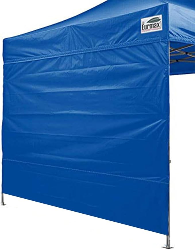 Eurmax USA Instant Canopy SunWall 10FT Pop Up Canopy Wall Sidewall with Horizontal Strap ONLY,1 Pack Sidewall(Royal Blue)