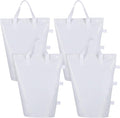 PATIKIL Canopy Weight Sand Bags, 4 Pack 112 Lbs Total Extra Large Weights Bags Waterproof Tent Leg Weights Sandbags for Outdoor Canopy Tent Sun Shelter Patio Ladder White (18x9")