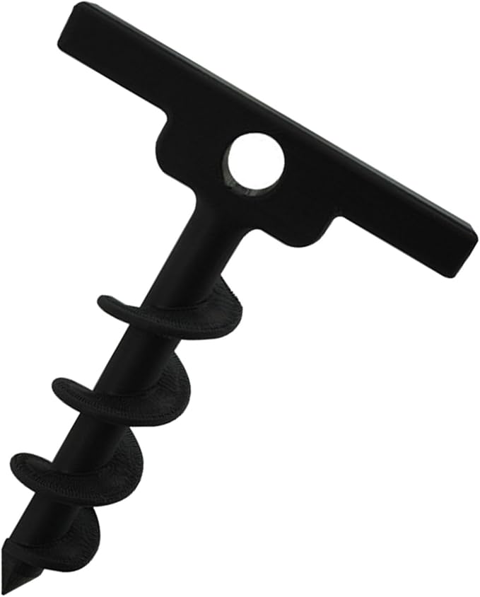 Rustproof Garden Screw Anchors with Spirals Corrosions Ground Stakes for Landscape Backpacking Playgrounds Canopies Greenhouses Screw Stakes