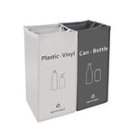 Recycling Bin, Separate Large Recycle Bins for Kitchen - Indoor Home Trash Bin, Recyclable Waste Trash Sorting Organizer, Durable, Washable, Affordable Recycle Bags, 2 Pack