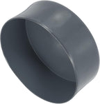 uxcell 4pcs Rubber End Caps 140mm(5 1/2 Inch) ID x 80mm(3 1/8 Inch) H Vinyl Round End Cap Cover Screw Thread Protectors Dark Grey