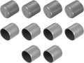 uxcell 10pcs Rubber End Caps 28mm ID Vinyl Round End Cap Cover Screw Thread Protector Light Grey